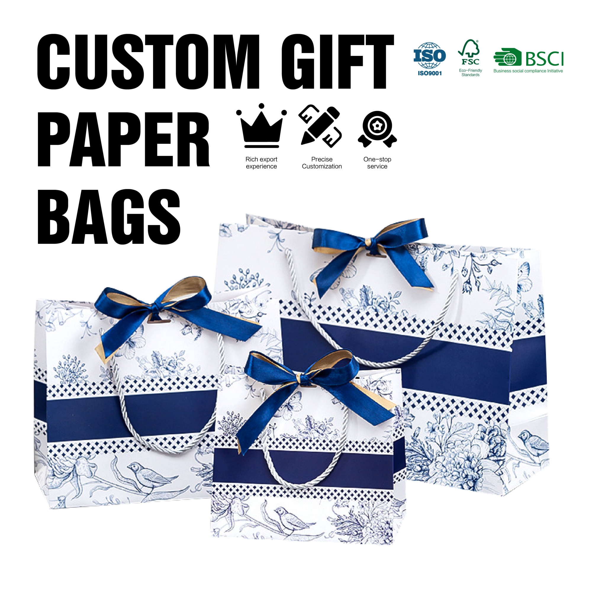 Cheap Price Clothing Store Cosmetics Gift Packaging Custom Printed Luxury Paper Shopping Bag