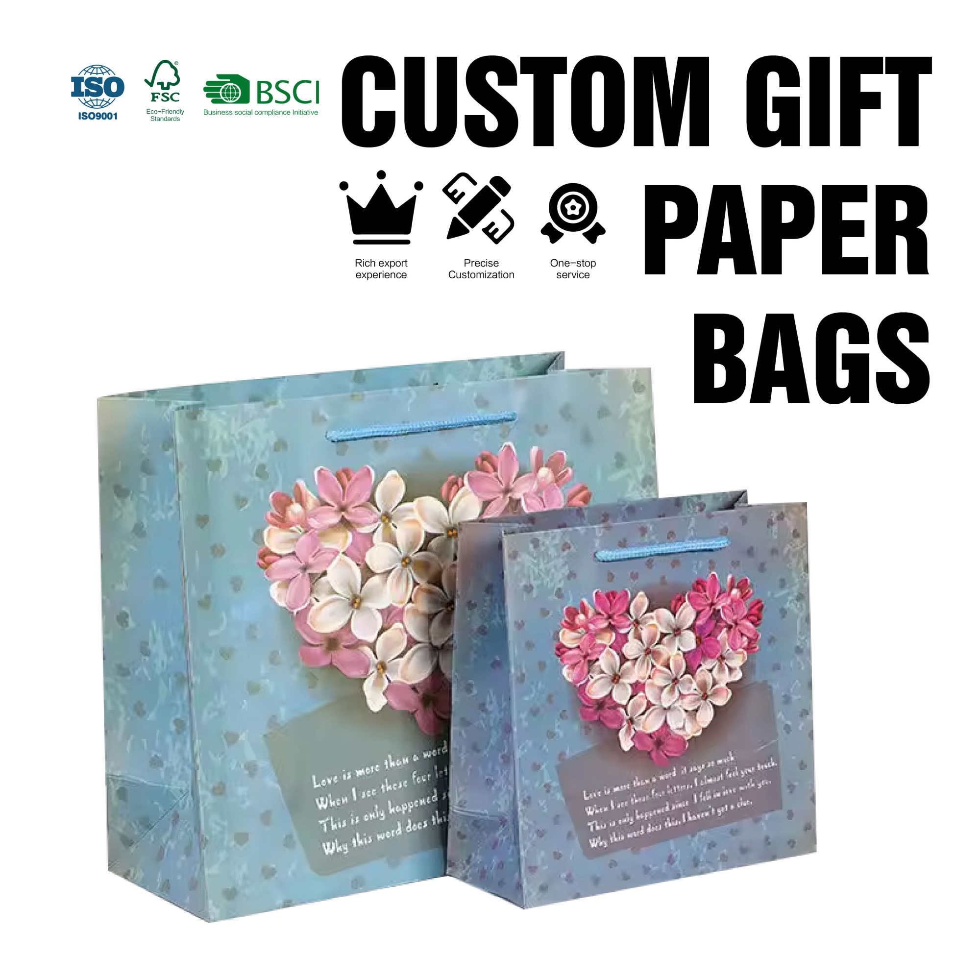 Jewelry Gift Packaging Durable Retail Boutique White Paper Shopping Bags with Your Own Logo for Clothes