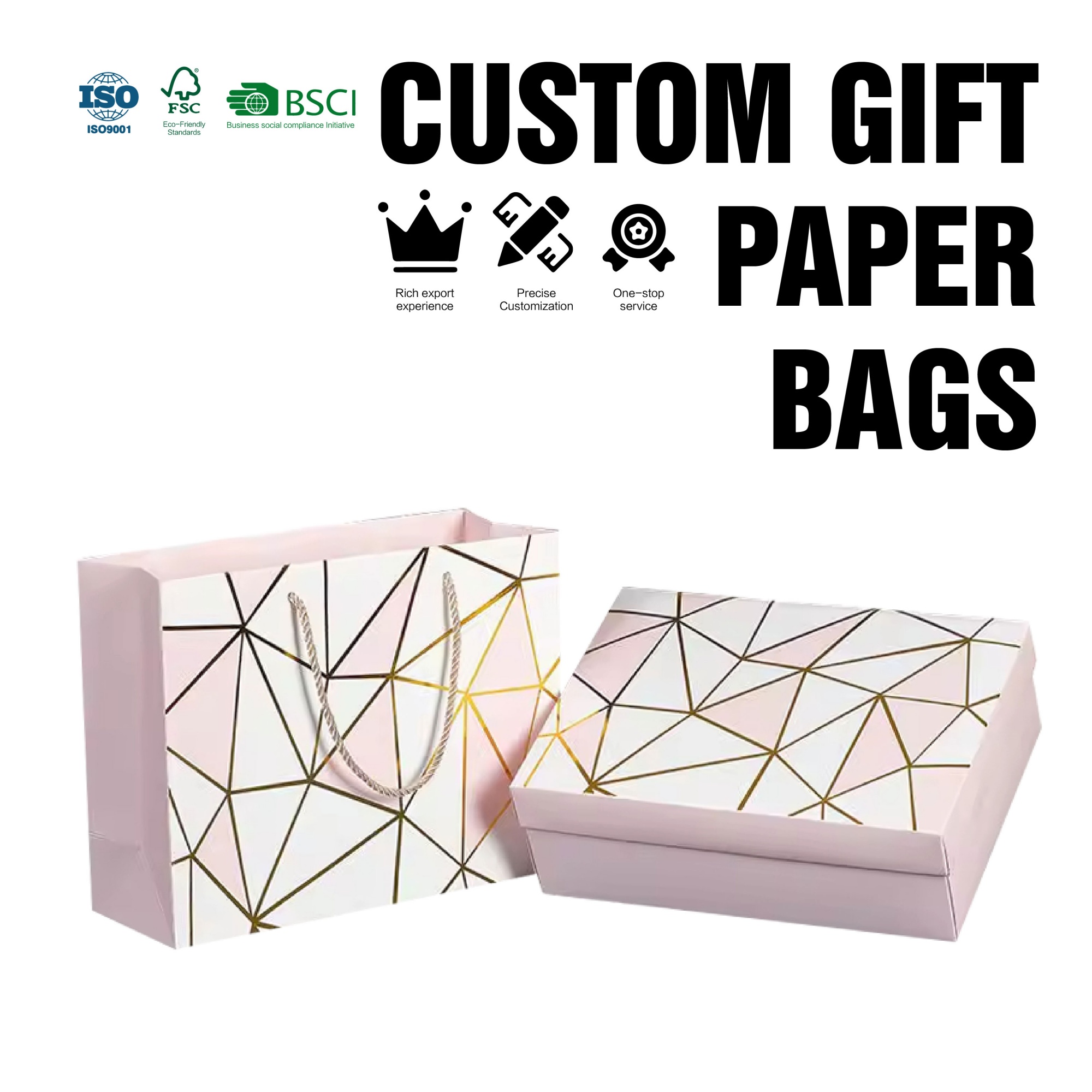 Cheap Wholesale Price Luxury Logo Printed Kraft Paper Shopping Bags With Embossed Logo for Clothing