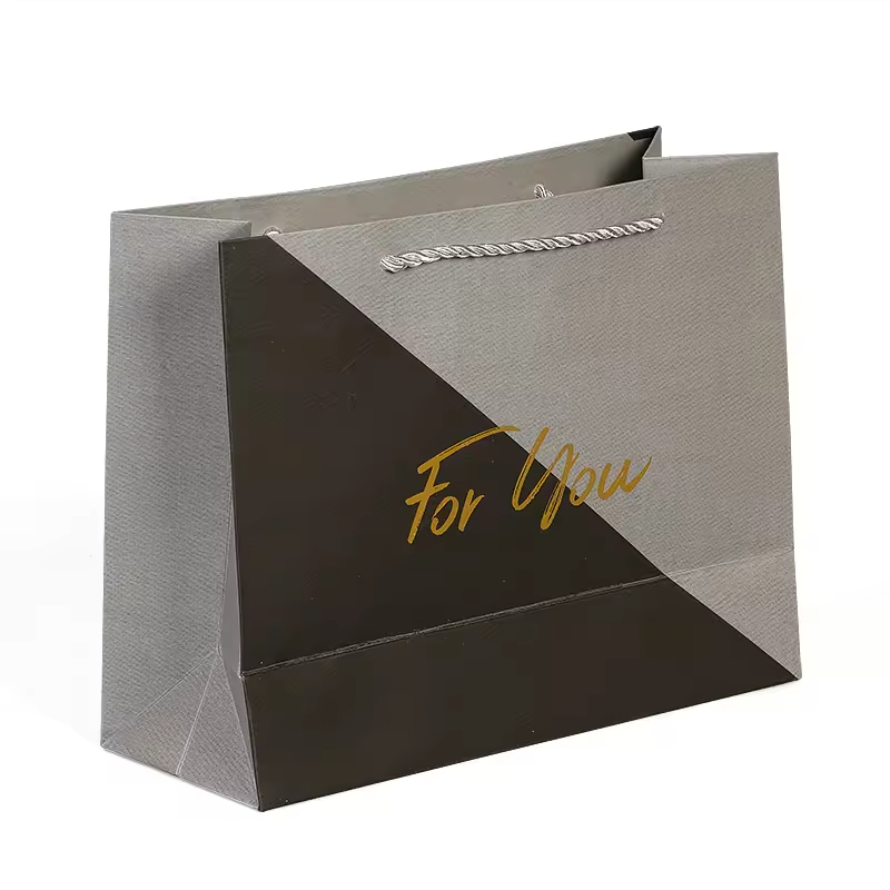 Personalised Design High Quality Recyclable Paper Shopping Packaging Bag With Your Logo