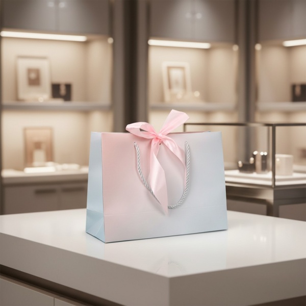 Simple Style Customized Packaging Eco-Friendly High-End Gift Shop Eco-Friendly Coated Paper Bag