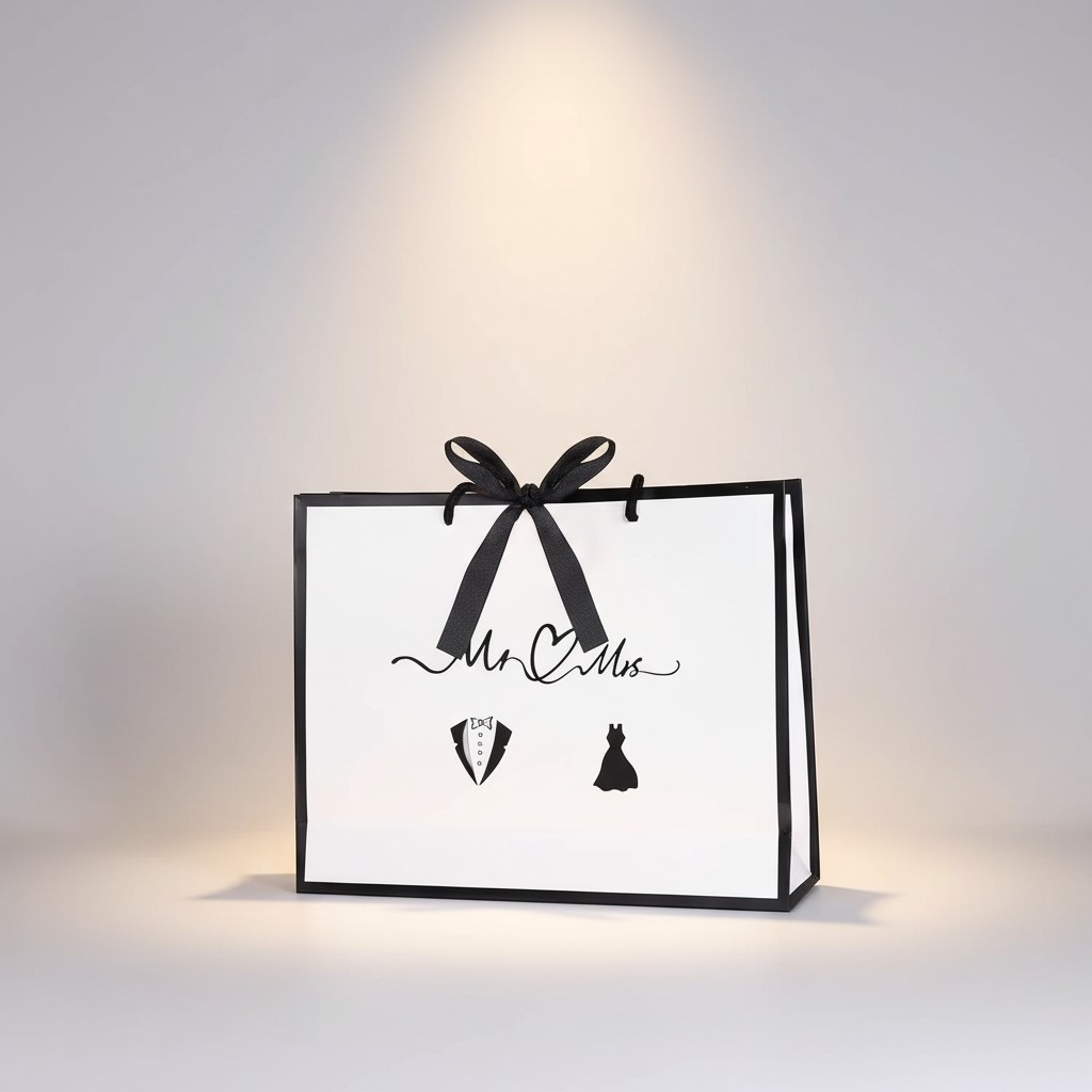 Eco-Friendly Coated Paper Bag With Handle for Supermarket Use Exhibition and Promotions Shopping