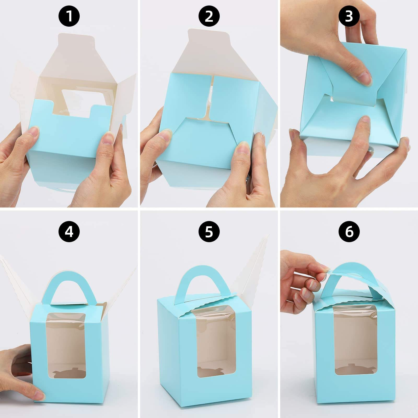 Blue Rigid Cake Box for Bakery | Custom Printed for Birthday Parties & Pastry | Good Reputation