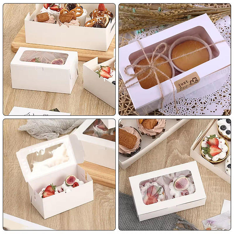Custom Printed With Logo Reusable Food Package Luxury Recyclable Food Packaging Window