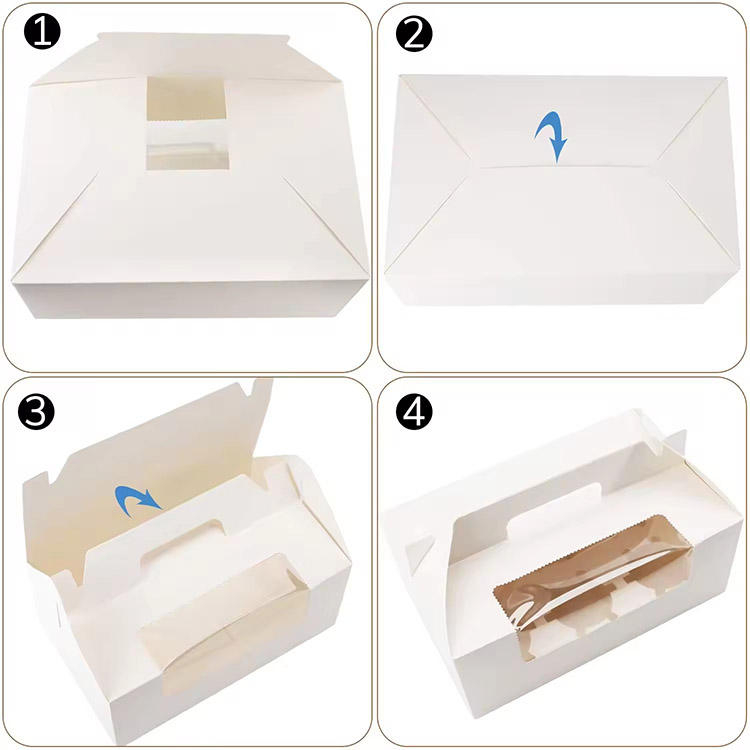 Manufacturer Custom High Quality Biodegradable Transparent Foldable Recyclable Food Packaging Window