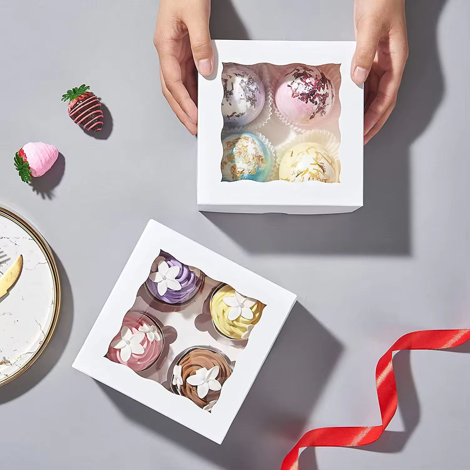 Custom Deluxe Premium Personalised Bento Cake Unique Food Packaging Boxes