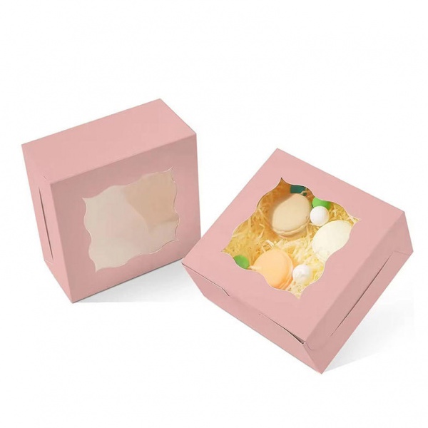 Food Grade Customized Logo Printed Food Packaging Ivory Board Rigid Box with Holes