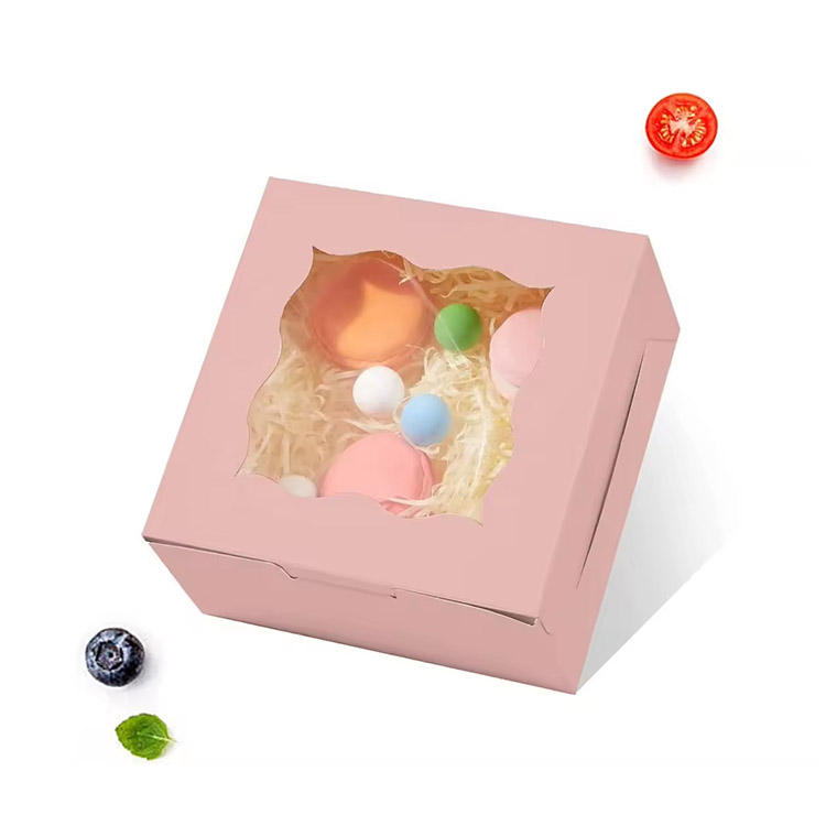 Food Grade Customized Logo Printed Food Packaging Ivory Board Rigid Box with Holes