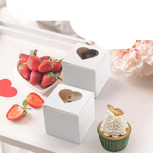 Bakery Cookie Food Foldable Window Eco-friendly Box for Cosmetics and Retail Product Packaging-副本