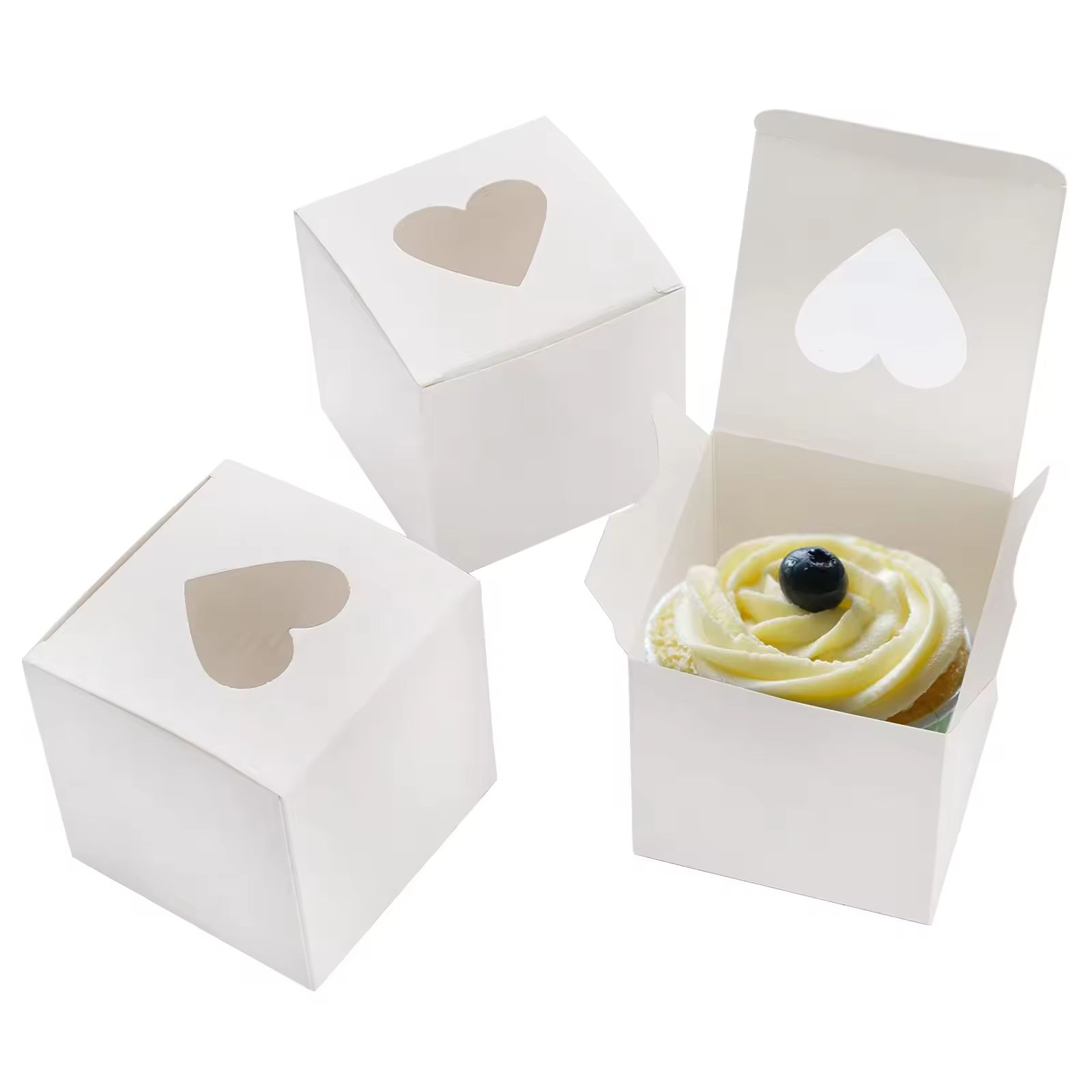 Bakery Cookie Food Foldable Window Eco-friendly Box for Cosmetics and Retail Product Packaging-副本