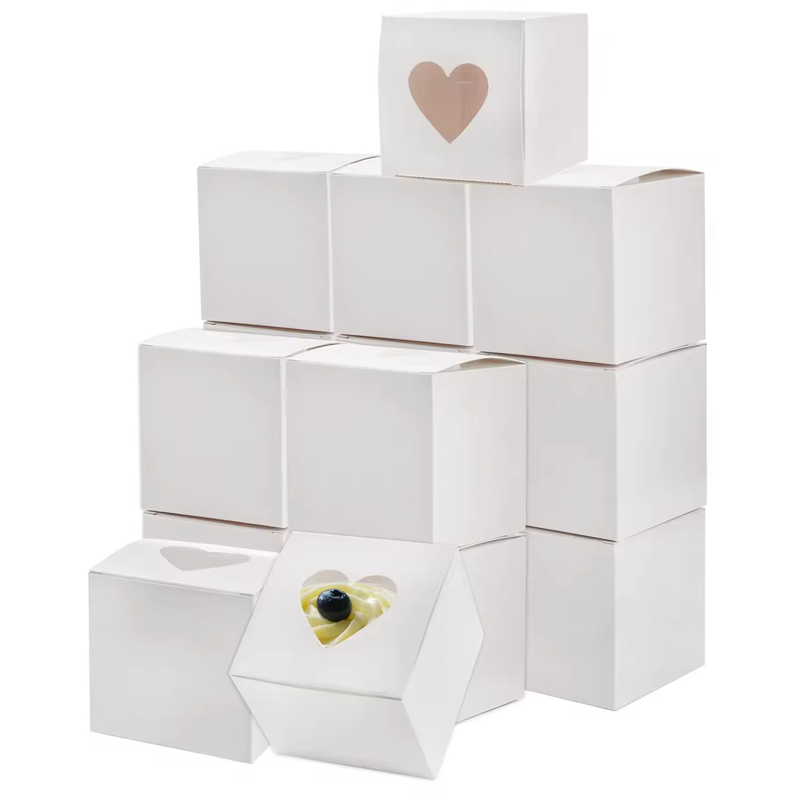 Bakery Cookie Food Foldable Window Eco-friendly Box for Cosmetics and Retail Product Packaging-副本