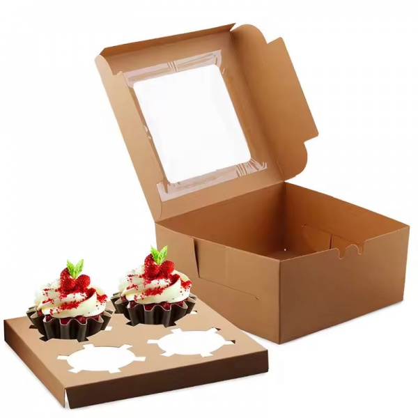 Recyclable Food Grade Portable Transparent Wholesale Birthday Clear Cardboard Box