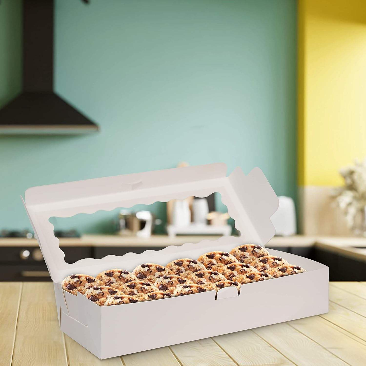 Cupcake Boxes, Cupcake Muffin Box with Window, Ideal for Cake Decorating and Cupcake Transport Box, 12 Holes,