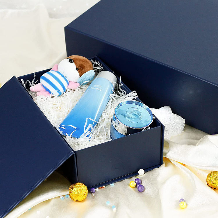 Multi Color Custom Printed Logo Recyclable Paperboard Folding Magnet Gift Box with Magnet Closure Matt Lamination