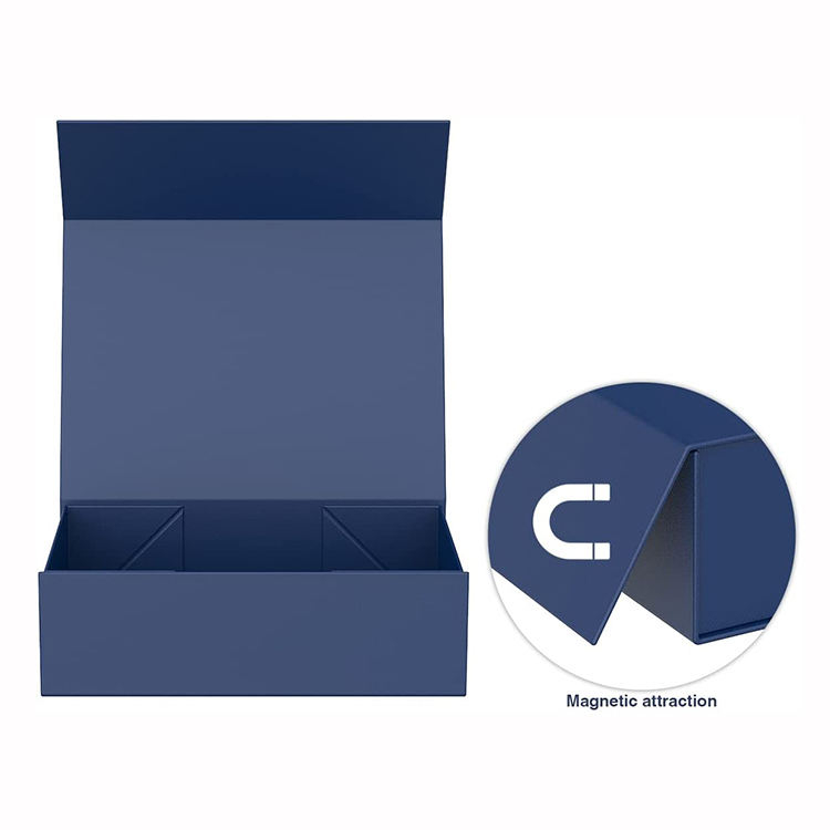 Multi Color Custom Printed Logo Recyclable Paperboard Folding Magnet Gift Box with Magnet Closure Matt Lamination