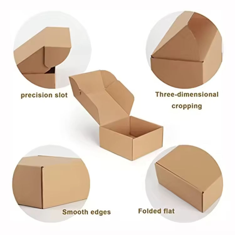Hot Sale Attractive Custom Logo Shipping Gift Portable Biodegradable Folding Corrugated Paper Box
