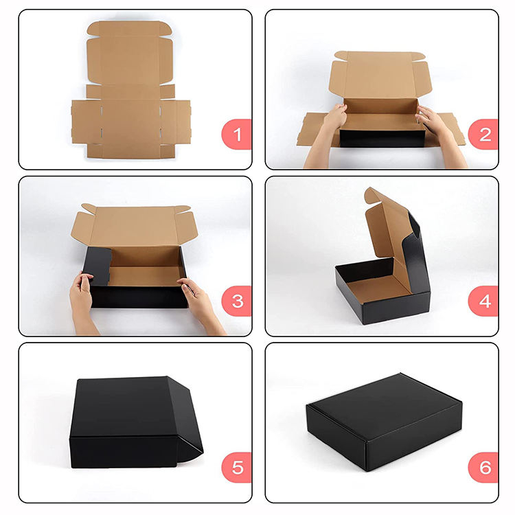 Promotion Custom Printed Fold Gift Package Corrugated Paper Box