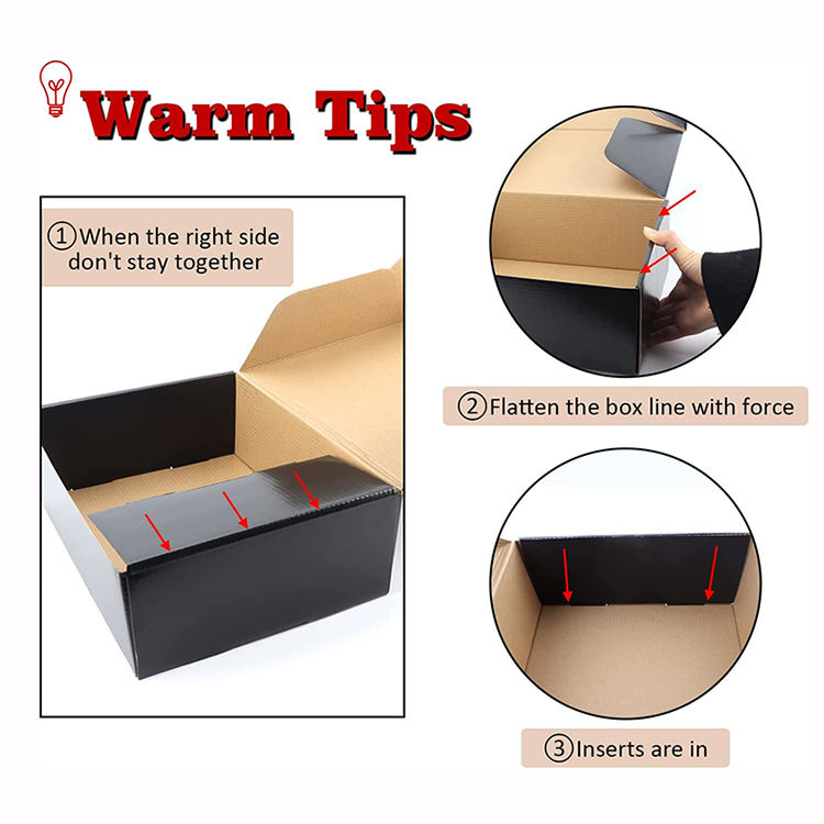 Promotion Custom Printed Fold Gift Package Corrugated Paper Box