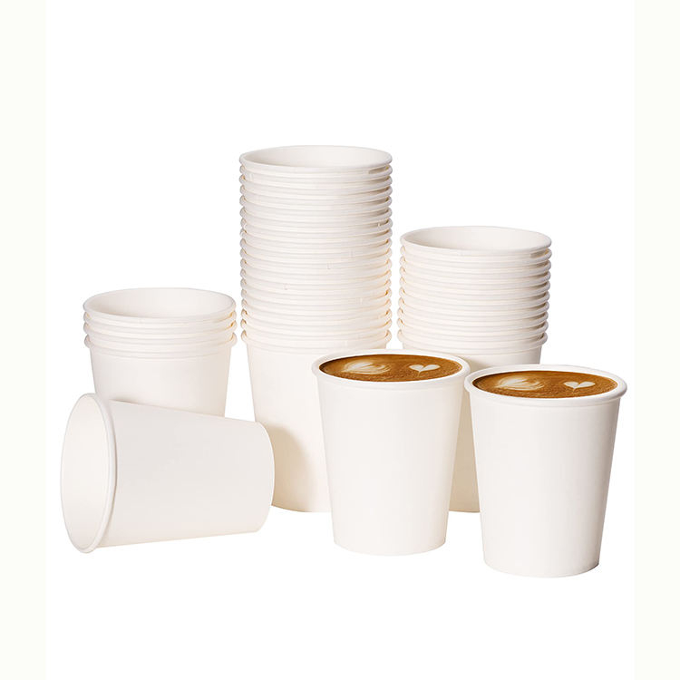 8oz 12oz 16oz Hot Sale Recyclable Takeout Packaging Single or Double Wall Paper Cups for Coffee with Lids