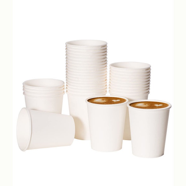 8oz 12oz 16oz Hot Sale Recyclable Takeout Packaging Single or Double Wall Paper Cups for Coffee with Lids