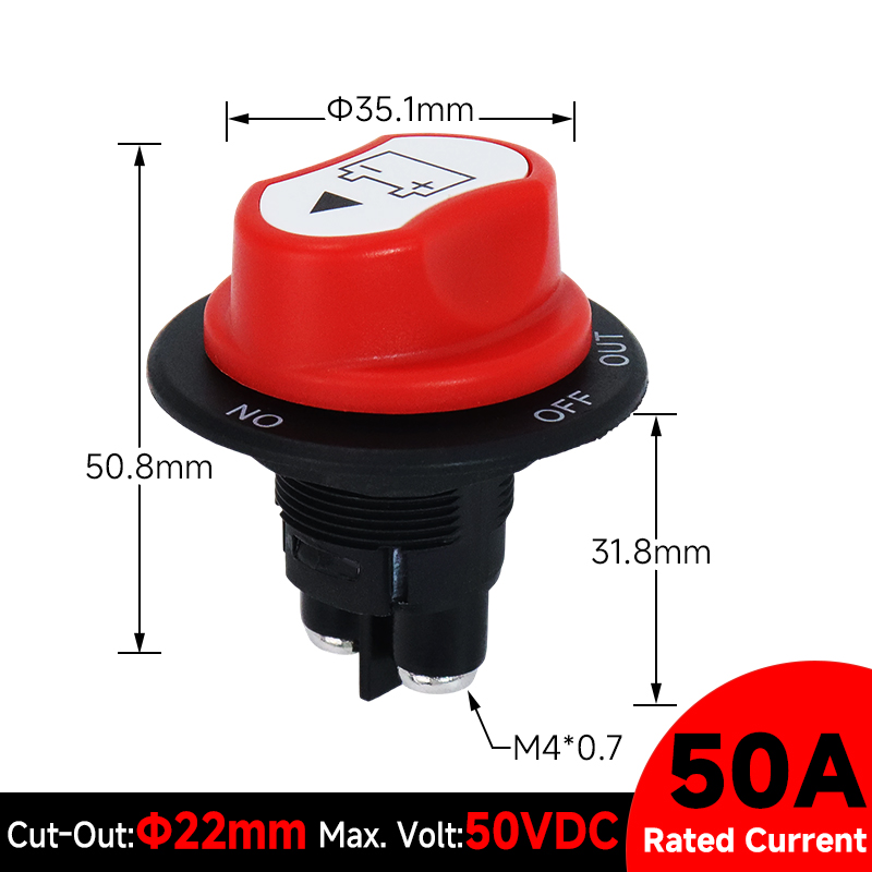 Battery switch - screw type