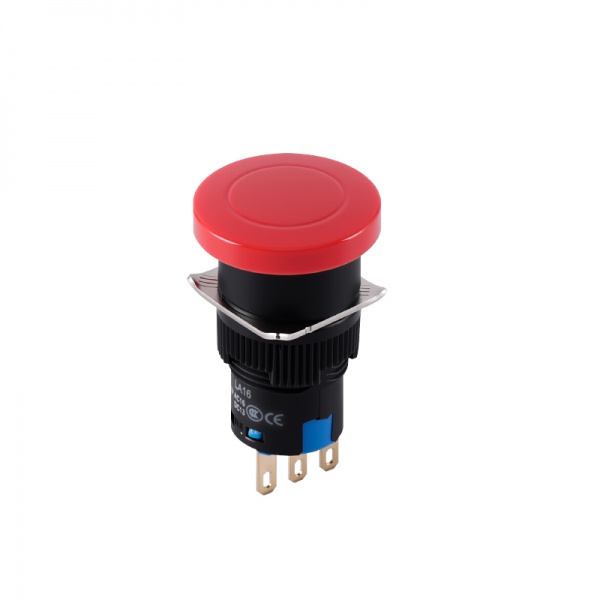 LA16M mushroom head push button switch