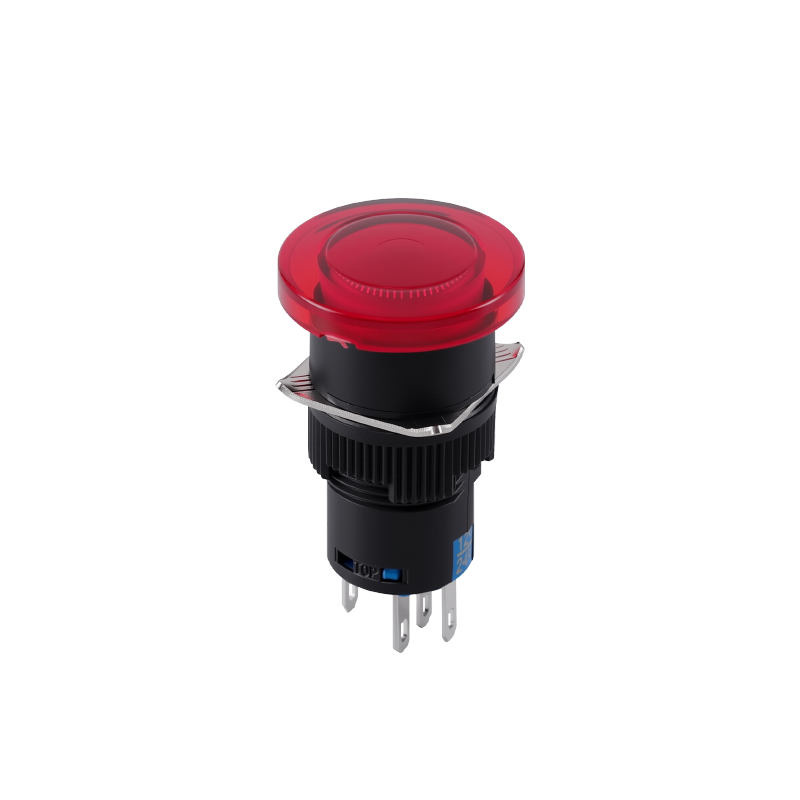 LA16M mushroom head push button switch