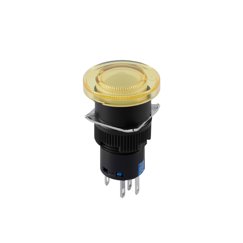 LA16M mushroom head push button switch