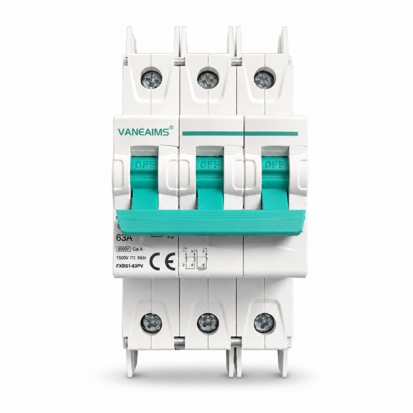 FXBS1-63P/3P DC Circuit Breaker DC1500V