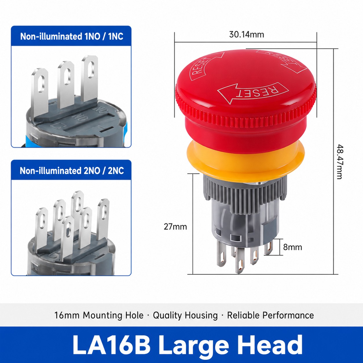 LA16B Emergency Stop Switch