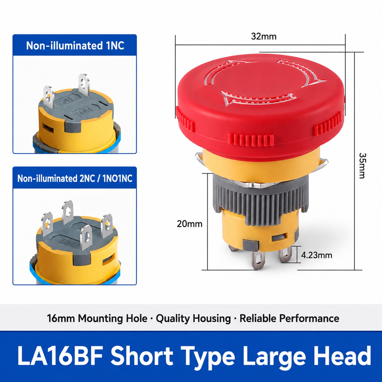 LA16BF Emergency Stop Switch