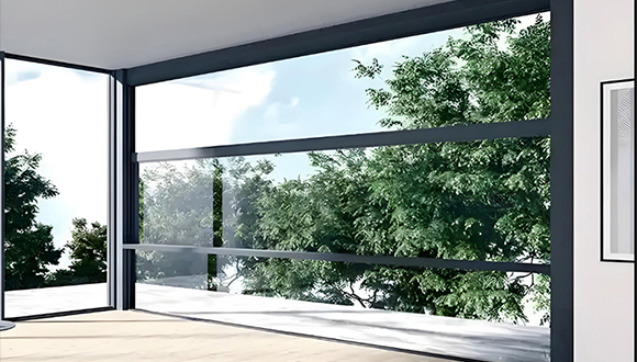 Electric lift window