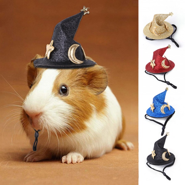 Custom Pet Hamster Hats | Cute Star & Moon Costume Accessories | Small Animal Holiday Outfit Wholesale
