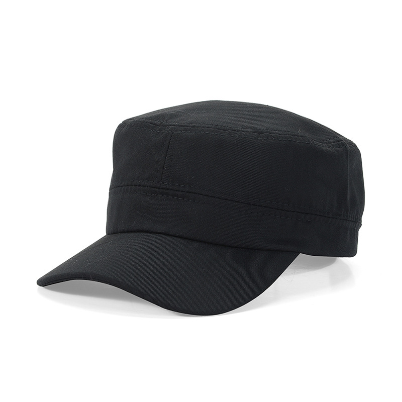 Men & Women Outdoor Breathable Military Cap | Flat Top Blank Sun Hat | Korean Style Trendy Hats Wholesale