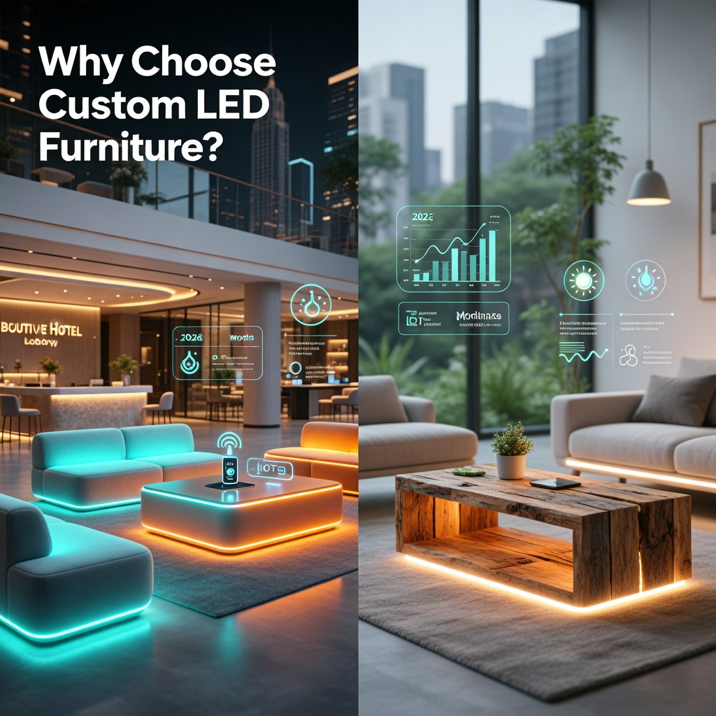 Why Choose Custom LED Furniture? Benefits, Trends & Real-World Applications