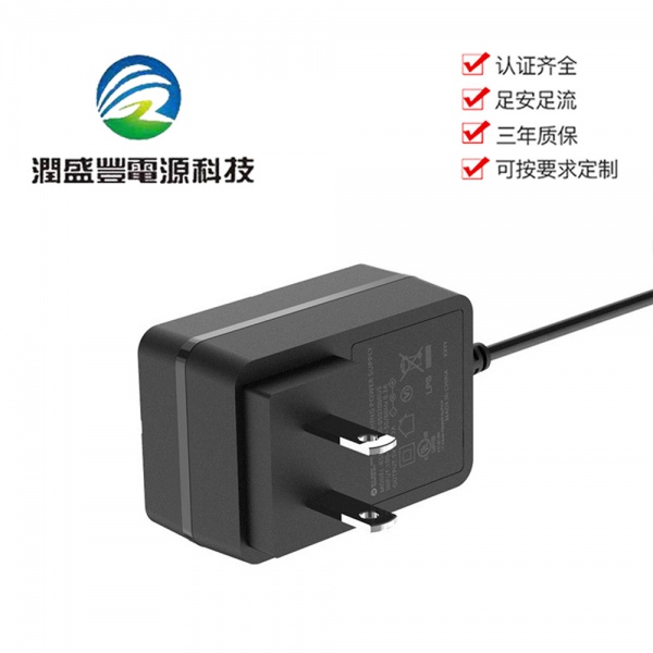 润盛丰5v1a电源适配器 插墙式12w开关电源光猫路由器适配器美规