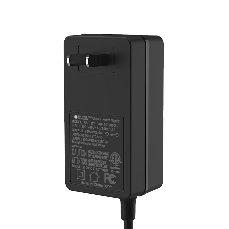 48w大功率12v4a美规认证24v2a电源适配器插墙式电源充电器