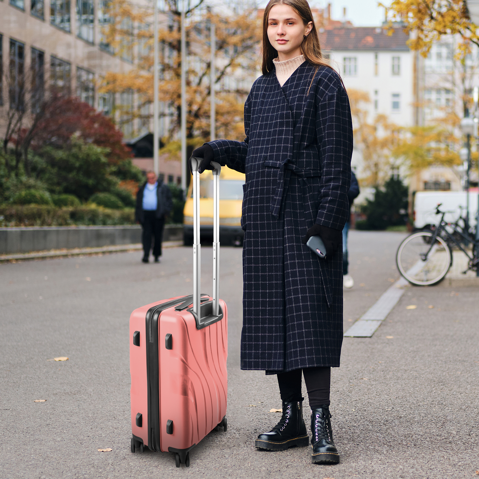 High Quality Wholesale ABS PC Valise Suitcase Trolley Case Bag Custom 20 24 28 Inch Suitcase Travel Luggage