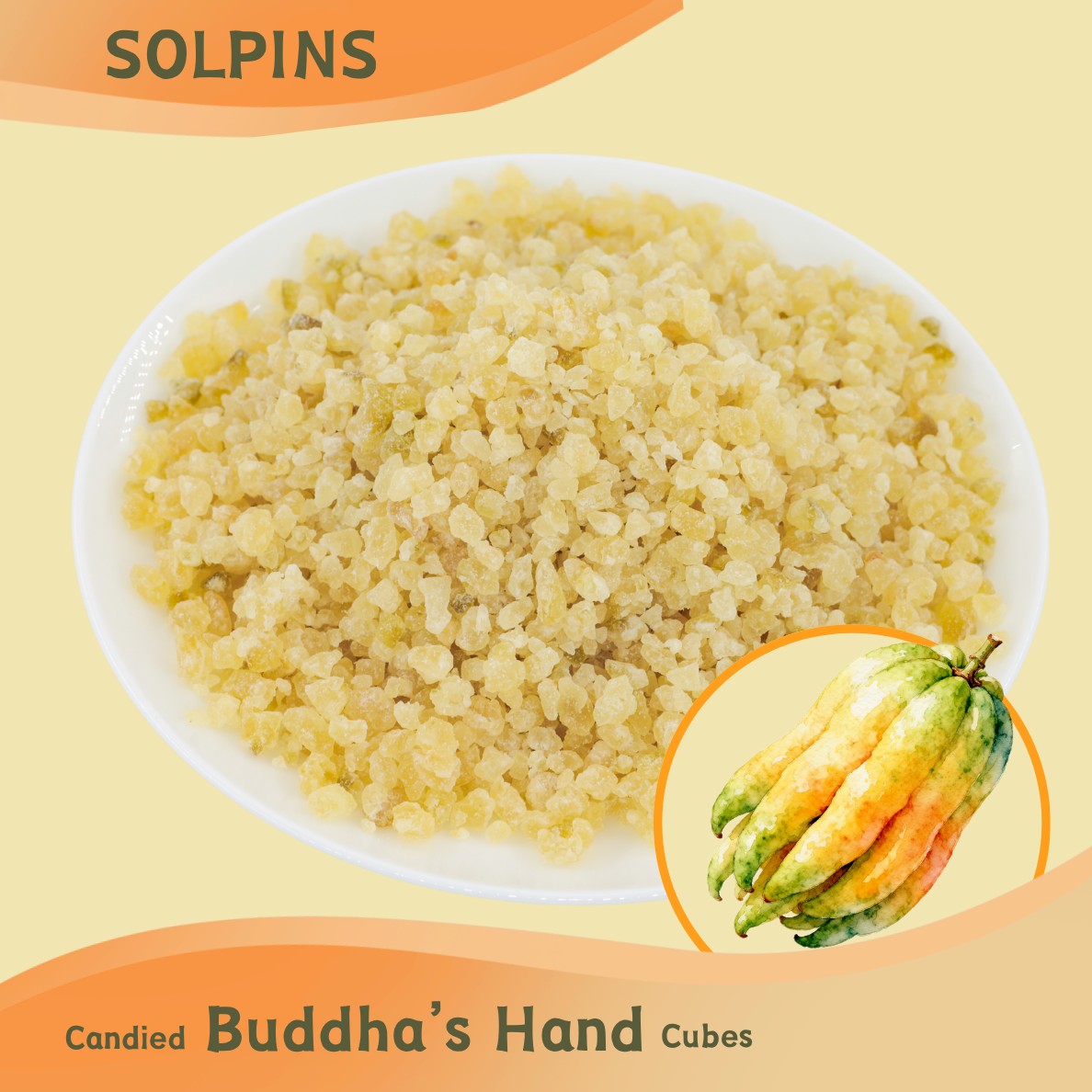 Candied Buddha’s Hand Cubes