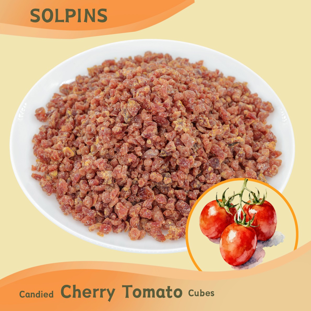 Candied Cherry Tomato Cubes