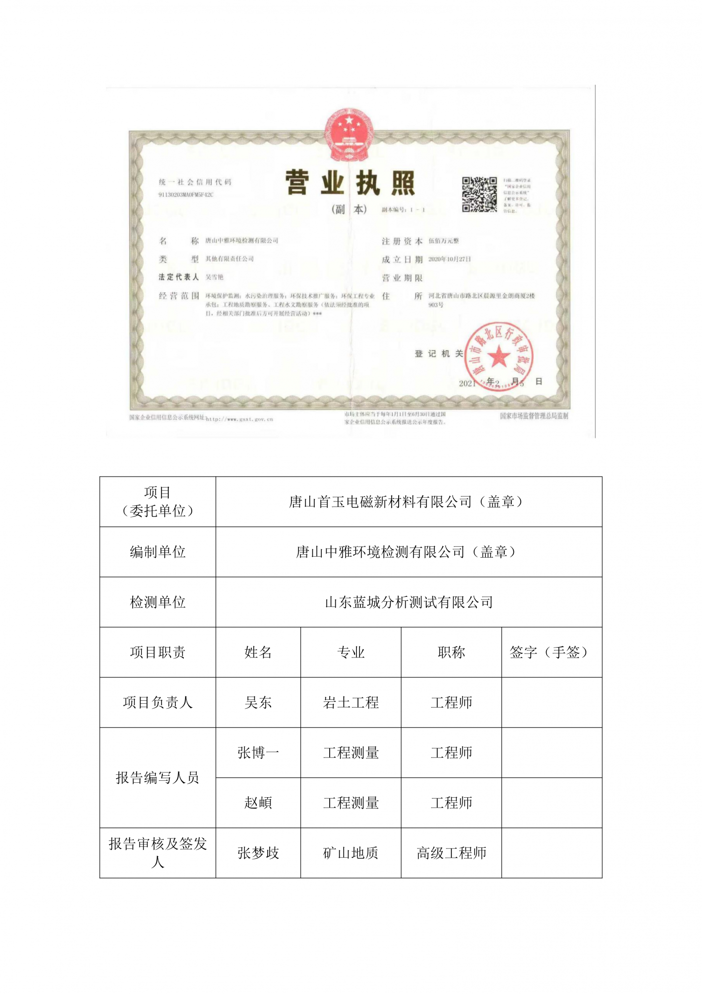 原玉田县古玉煤焦化工有限公司办公生活区地块土壤污染状况初步调查报告公示(1)_02