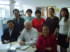 Mr Jeff with our staff