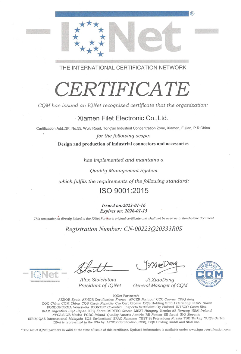 ISO-9001-2015-IQNet certificate