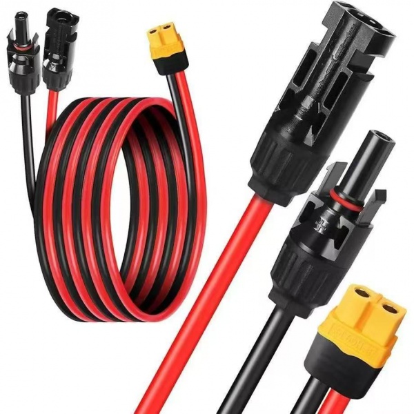 Wholesale Genuine AMASS XT60 Female to MC4/O terminal Solar Cable | 12AWG, Customizable for Solar & RV Systems
