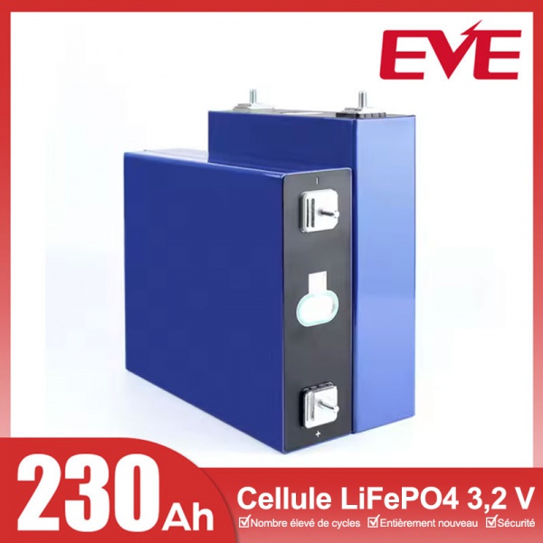 Cellule LiFePO4 EVE LF230 3,2 V 230 Ah