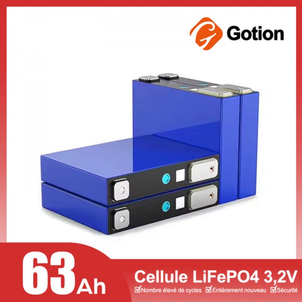 Cellule batterie LiFePO4 Gotion 3,2 V 63 Ah