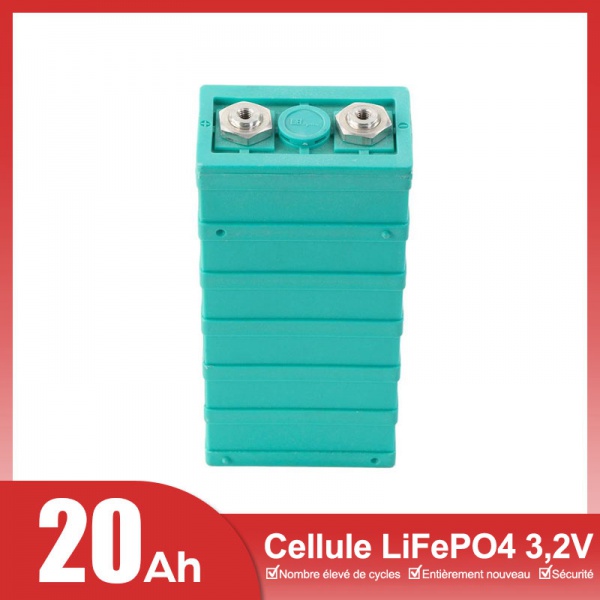 Cellules LiFePO4 GBS 3,2 V 20 Ah prismatiques