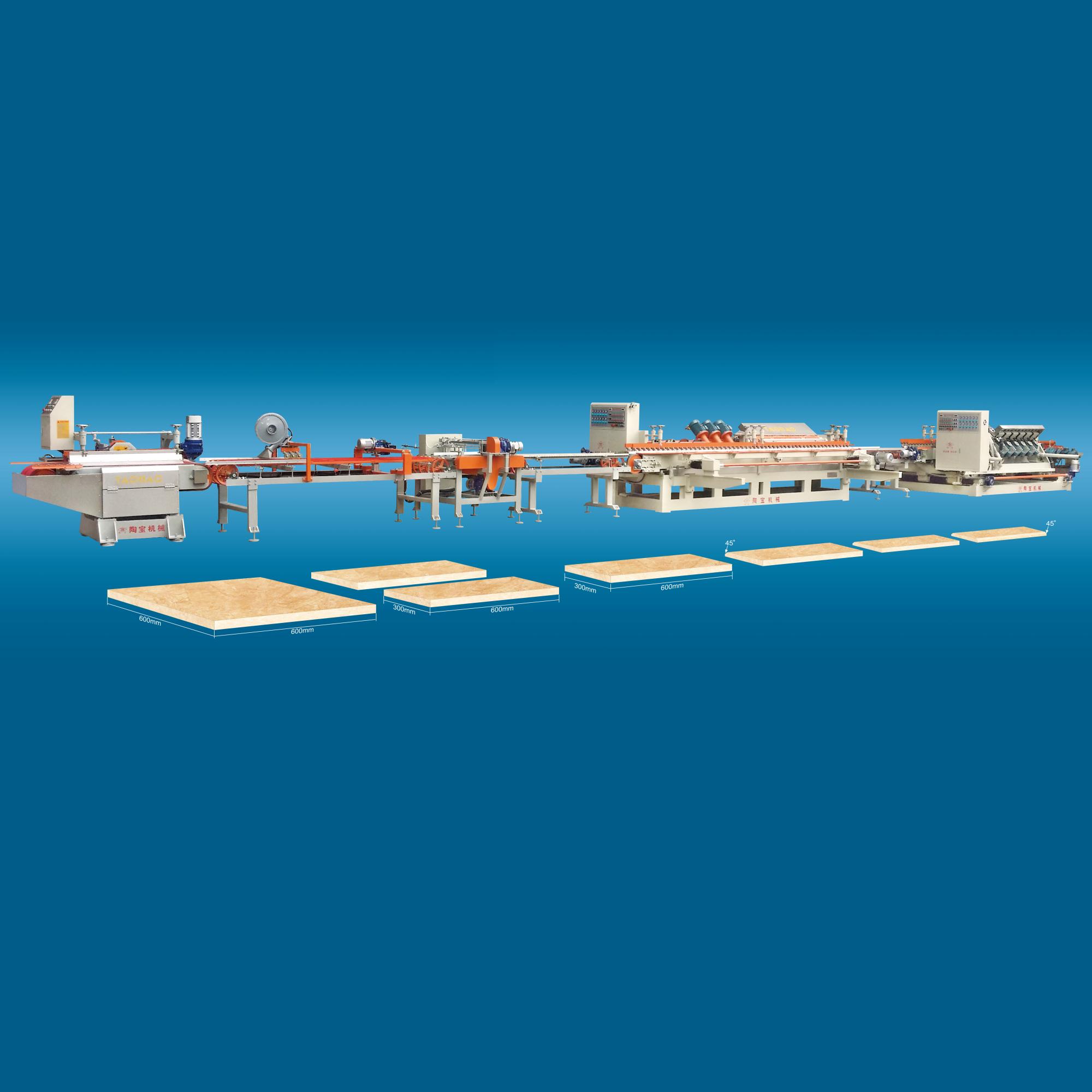 YKESB45°-800 type one open two double side 45° fully automatic production line