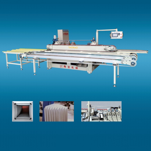 DJ-3200 type 45° chamfer machine for rock slab (7 heads)