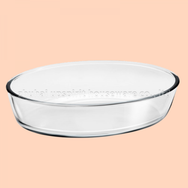 1600ml Borosilicate Glass Oval Bakeware